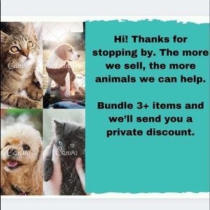 All Sales Benefit Animal Rescues and Shelters!